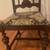 Vintage upholstered solid wood side chair, accent chair 4 thumbnail