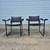1970s ChairWorks Bauhaus Black Leather Tubular Metal Arm Chairs, Pair 4 thumbnail