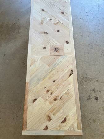 Rustic pine farmhouse bench/table 1