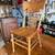 Sturdy solid oak oval dining table and 4 chairs 40x60 4 thumbnail