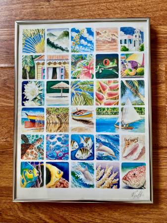 Tropical Print By Roger Ellis 1