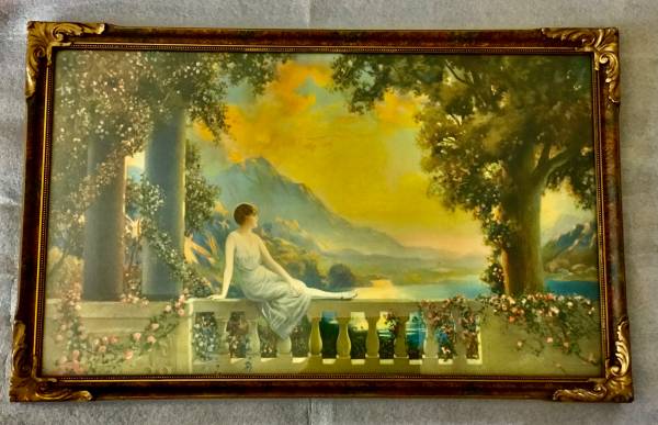 油彩『The Auction of Dreams』 D. Cooper Signed Framed 8