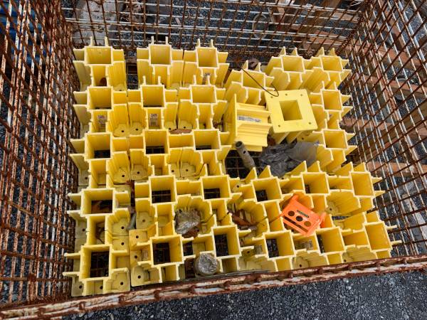 Yellow OSHA Compliant Guardrail Base with Toeboard Slots 1