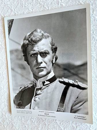 Vintage MICHAEL CAINE in ZULU (1964) 8x10" still 1