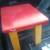 KIDS COLORFUL WOODEN STOOL & PENCIL DETAIL BOOK SHELF - NEED SOME TLC 8 thumbnail