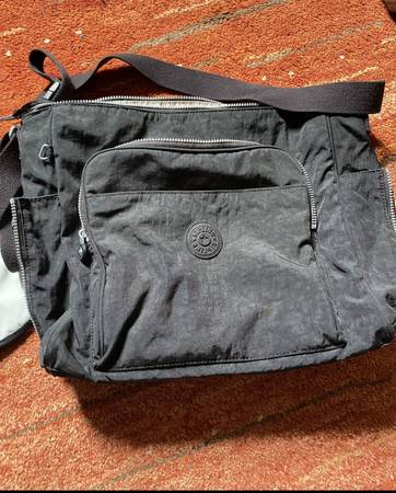 Great condition black Kipling diaper bag 1