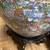 Vintage  large Asian fish bowl planter with stand 3 thumbnail