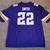 #22 Harrison Smith Embroidered Minnesota Vikings Home Jersey 1 thumbnail