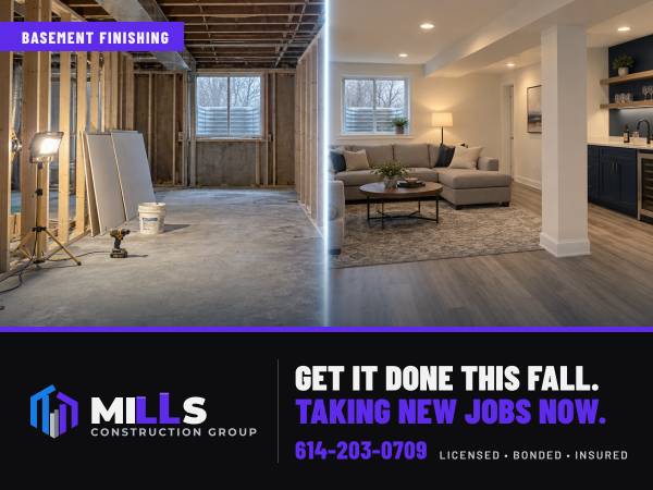 Basement Finishing | Let's Get It Done This Fall | Taking New Jobs Now [Licensed 1