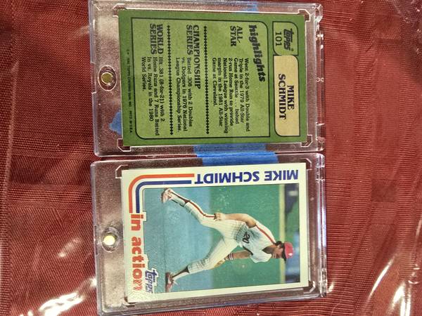 1982 Topps Mike Schmidt Number# 101. 1