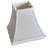 POTTERY BARN: Clarissa 3-Arm Chandelier Nickel Finish with Linen Shade 2 thumbnail