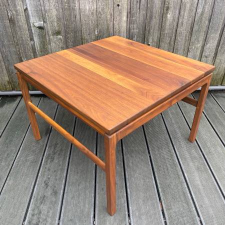 Refinished Mid Century SOLID WALNUT Coffee Table 1