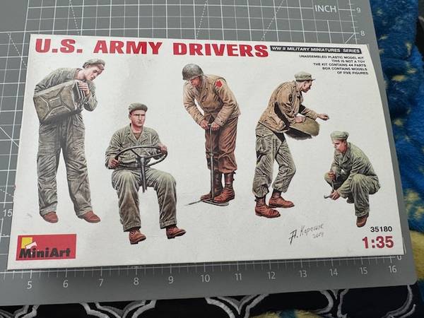 Miniart 1/35 Scale #35180 U.S. Army Drivers Model Kit 2 Sets Open Box! 1
