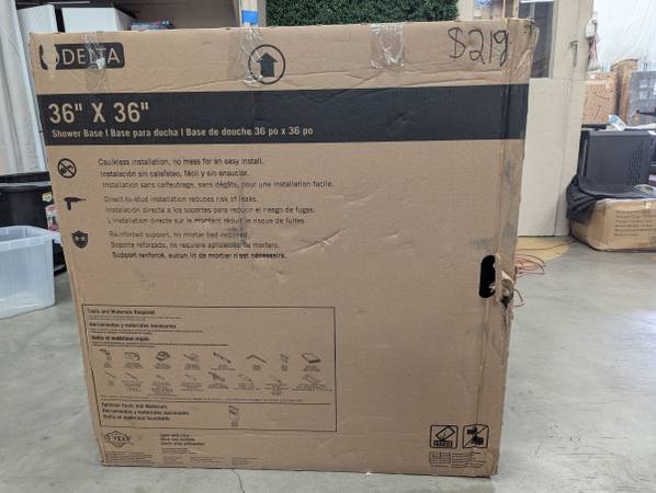 Shower base 1