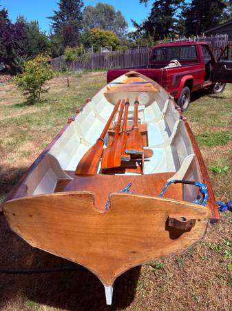 Wooden rowing yawl - $1,700 (Lopez island)63435862017923123