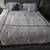 BEAUTIFUL GRAY/BROWN/BEIGE CAL KING BED + CHEST + MATTRESS ($4000 VALUE)!!! 1 thumbnail
