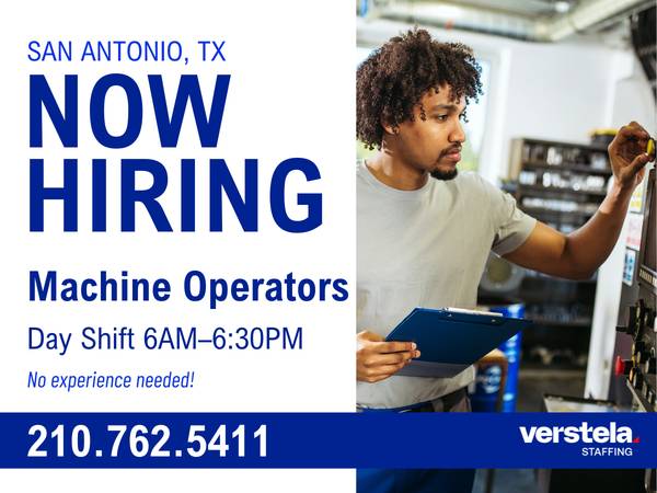 Machine Operators | No experience needed—we provide training! 1