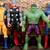 (4) Hasbro Marvel 12” Action Figures Thor, Hulk,Wolverine & Captain Am 1 thumbnail