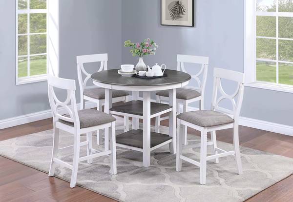 $0 Down! Round Counter Height Dining set 1