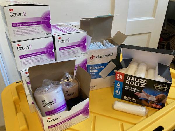 Bandages-Compression Wraps, Gauze Rolls & Combine Pads NEW 1