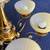 Beautiful Six Light & Globes Brass Chandelier 1 thumbnail