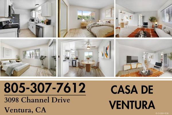 $2,995 / 2br - 975ft2 - A minutos de la playa, cocina completamente nueva, reformado 2+1.5 en Ventura (Ventura)63800519372035120