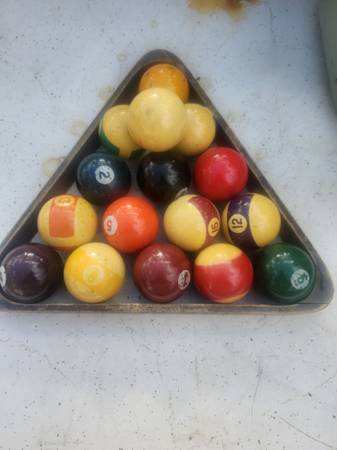 Pool Balls and rack 1