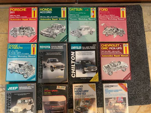 Auto Repair Manuals Foreign and Domestic 1