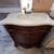 33"W Dark Brown Bathroom Vanity Corian Top 2 Doors Used Good Cond 2 thumbnail
