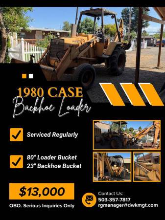 1980 Case 480C Backhoe Loader 1