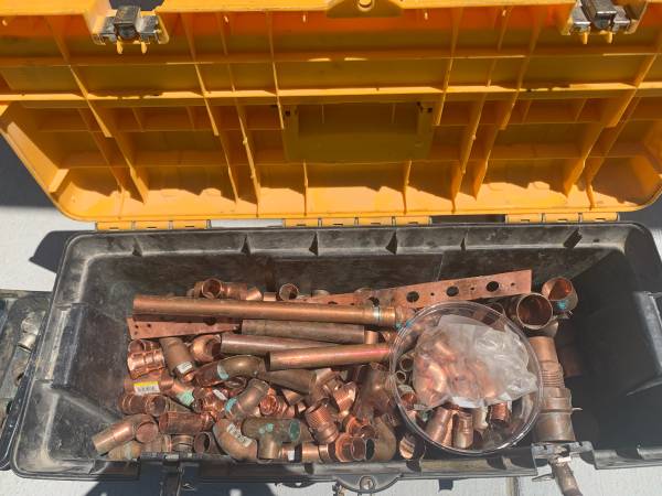 Copper pipe connections 1