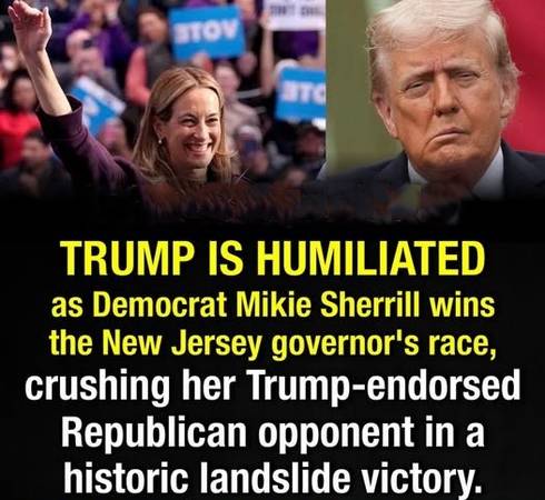 Trump Humiliated: Democrat Mikie Sherrill Wins New Jersey Governor 1