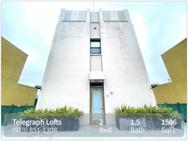 $3,745 / 2br - 1506ft2 - No car? No problem! Great community near transit lines! 2 bed/1.5 bath (Oakland)63687423034241120
