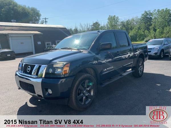 2015 NISSAN TITAN SV V8 4X4 CREW CAB! NAVI! TOUCHSCREEN! BACKUP CAM! - $17,995 (7365 Church St)63442753038977121