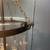 9” clear bell jar lantern with brass finial and 3 lights. 1 thumbnail