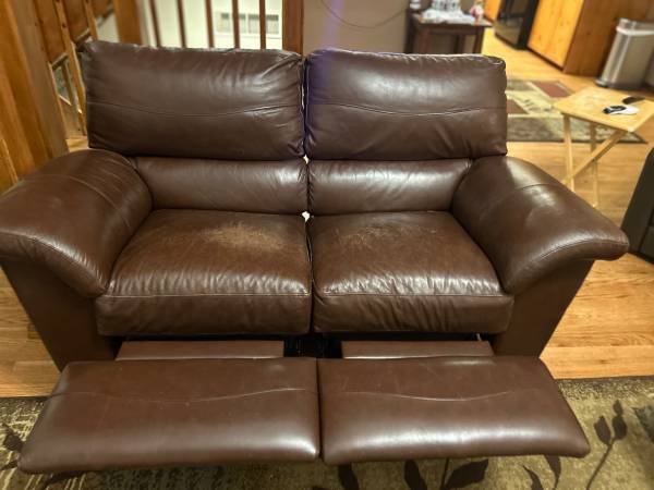 Lazy Boy Leather Couch & Love Seat 1