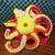 Crocheted Octopus Stuffed Animal Plushie Gift toy bright multicolored 6 thumbnail