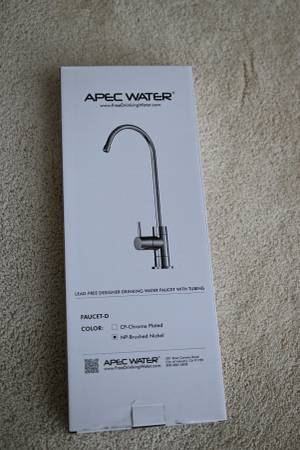 APEC FAUCET-D Brushed Nickel RO Drinking Water Faucet – Lead-Free, Wit 1