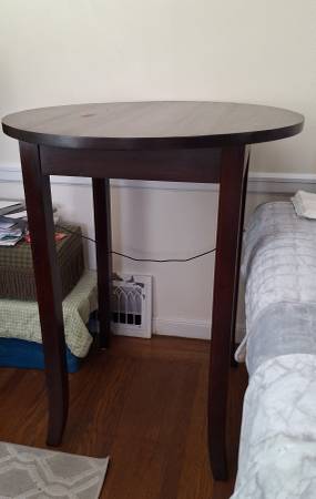 Wood bar table - $50 (san mateo)63471459459587120