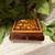 Vintage Inlaid Wood Floral Musical Jewelry Box 1 thumbnail