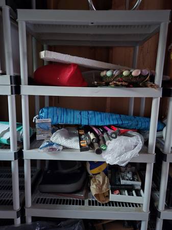 Stackable garage storage shelving 1