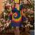 Like New Size M Medium (10-12) Women Halloween Costume 1960s Tie Dye 2 thumbnail