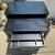 Solid Wood Computer Work Desk Side Table Wheels Black Drawer 2 thumbnail