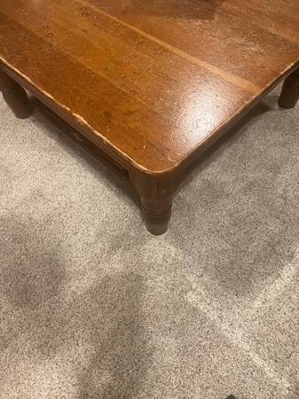 POTTERY BARN COFFEE TABLE RUSTIC WOOD ORIGNALLY $1500 1