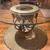 Classic Round Glass Dining Table w/Stone & Wrought Iron Base 1 thumbnail