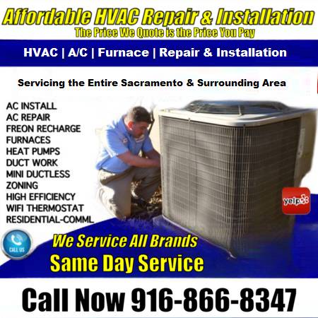 ➡️AFFORDABLE AC & FURNACE REPAIR-AIR CONDITIONING HVAC INSTALLATION 1