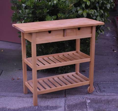 🌟🛒 Behold the Birch Beauty Kitchen Cart! 🌟🛒 1
