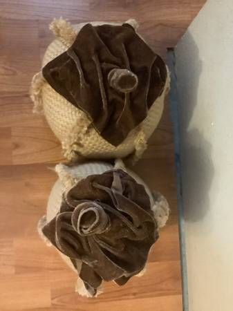 Burlap Fabric PumpkinS 1