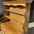 Vintage Solid Maple Colonial Style Two Piece Hutch Cabinet 10 thumbnail