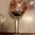 Pitcher and Glassware VTG 7PC Set Gold Leaves Burnt-Orange Flowers 2 thumbnail